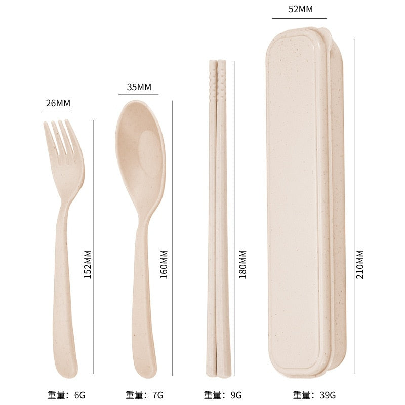 4Pcs Travel Utensil Set